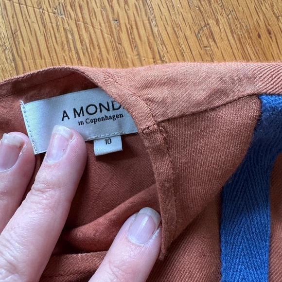 A Monday‎ in Copenhagen Brown Dress Size 10 - Picture 3 of 4